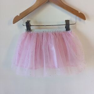 Sparkly Pink Toddler Tutu With Elastic Waistband 12-24 M